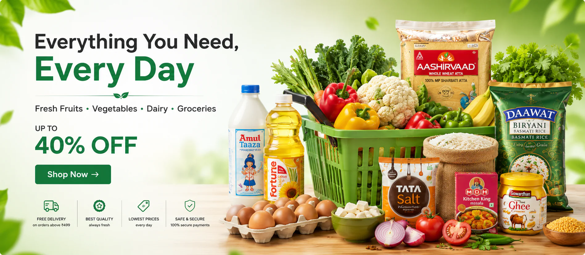 Indian grocery daily essentials