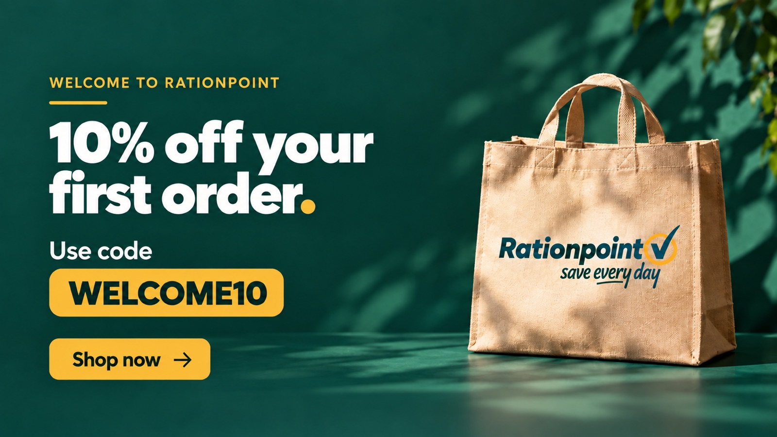Welcome to RationPoint — 10% off your first order