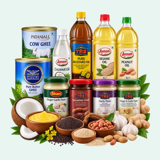 Oils, Ghee & Cooking Essentials